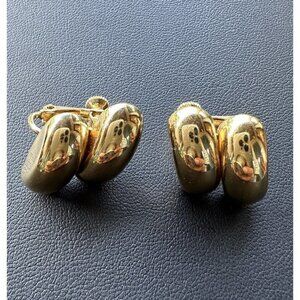 Napier Earrings Screw Back Gold Tone Metal Fashion Jewelry Women's Vintage Retro